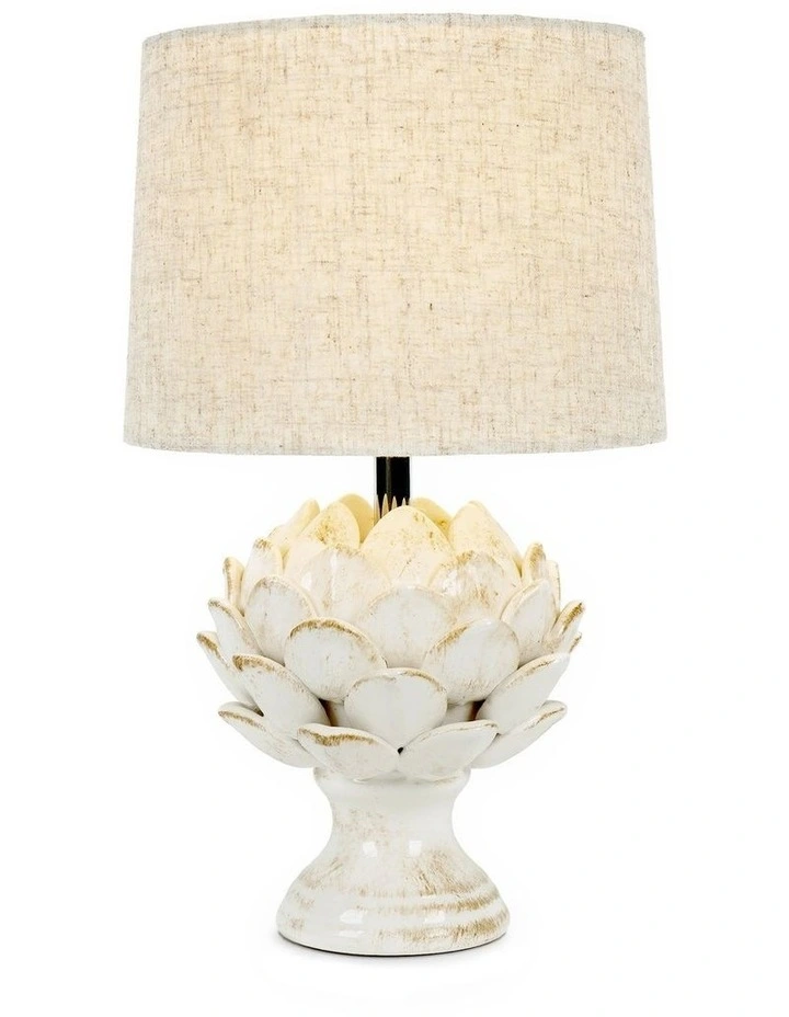 Petaline Table Lamp 37cm in Cream image 1
