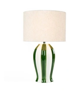 Vale Table Lamp 49cm in Green and White