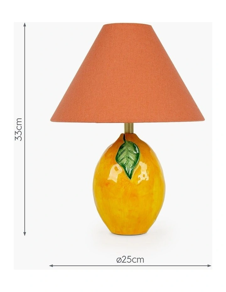 Amalfi Table Lamp 33cm in Yellow image 2