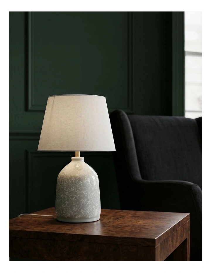Fern Table Lamp 39cm in Duck Egg image 5