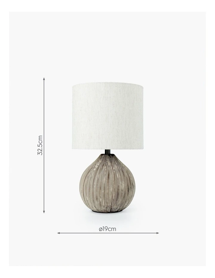 Small Grain Table Lamp 32cm in Natural image 2