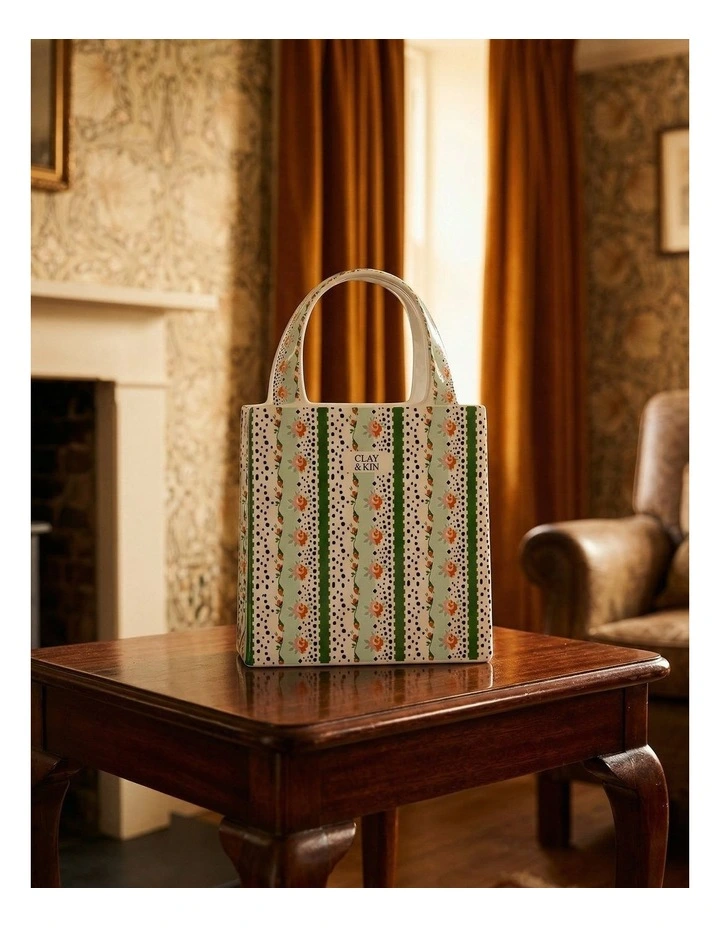 Handbag Vase 27cm in Green image 4