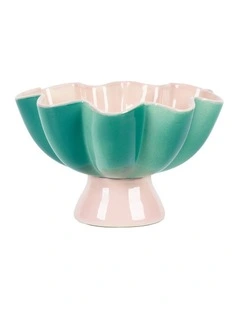Lotus Bloom Footed Bowl 13cm in Multi-color