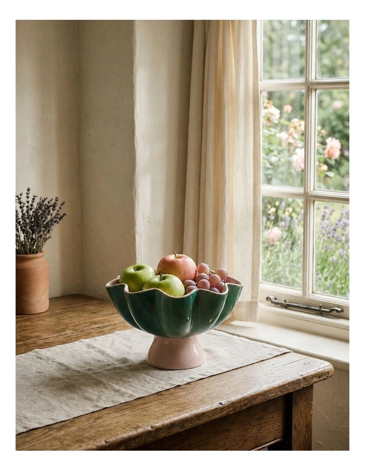 Lotus Bloom Footed Bowl 13cm in Multi-color image 4