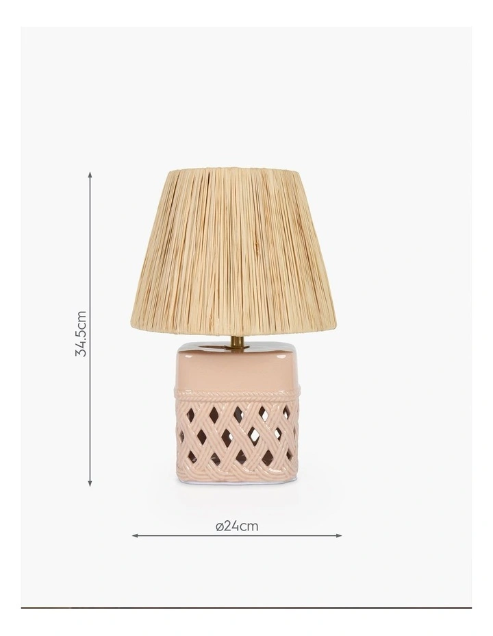 Nest Table Lamp 34cm in Pink image 2