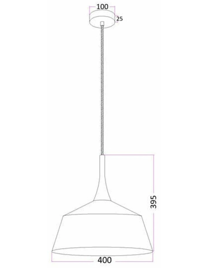 Nordic Modern Scandinavian Medium Dome Shape Steel & Wood Pendant Lights image 3