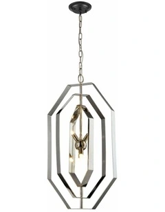 Orbita Bohemian Polished Nickel Pendant Light