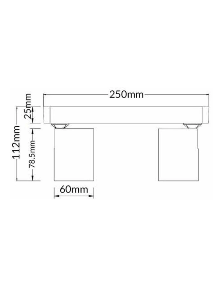 Interior GU10 2XLights Adjustable Bar Base Surface Mounted Spot Lights image 2