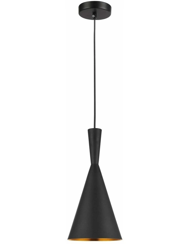 Caviar Black Cone Shape Pendant Light image 1