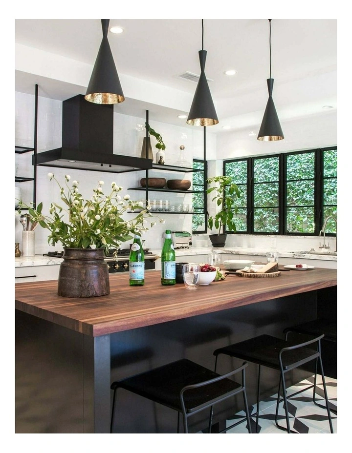 Caviar Black Cone Shape Pendant Light image 3