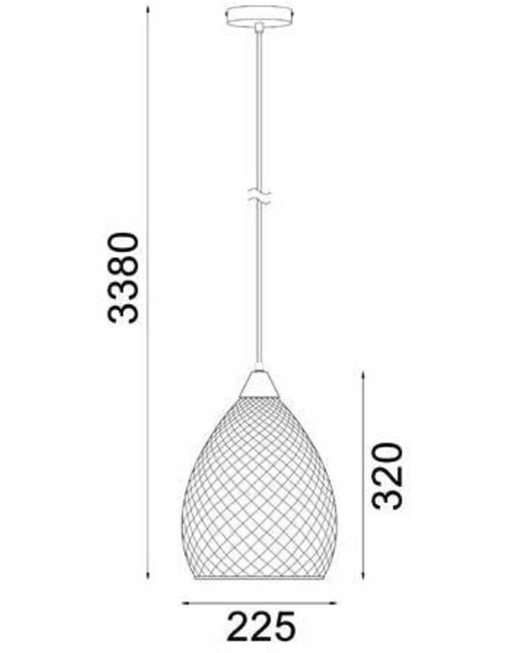 Rictus Bohemian Glass with Quadrilateral Segments Ellipse Shape Pendant Lights image 2