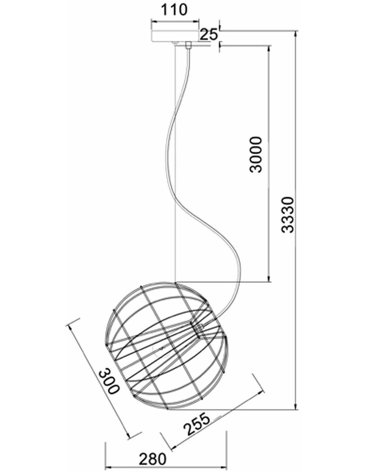 Sentinel Modern Minimalist Round Cage Pendant Lights image 7