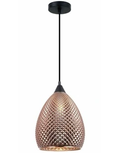 Rictus Bohemian Glass with Quadrilateral Segments Ellipse Shape Pendant Lights