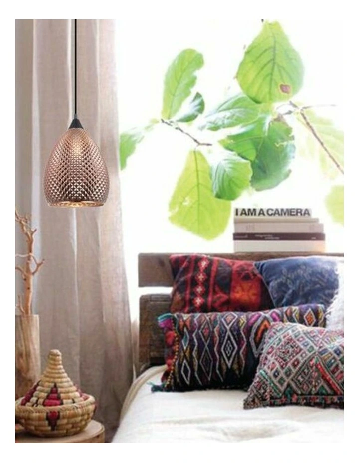 Rictus Bohemian Glass with Quadrilateral Segments Ellipse Shape Pendant Lights image 2