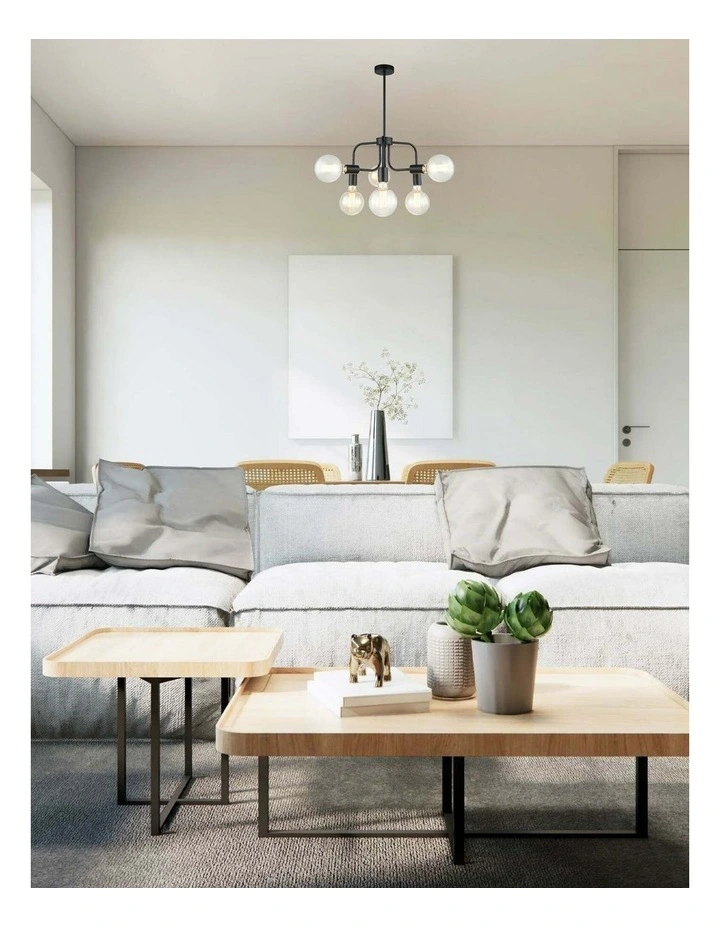 Hexa Interior Modern Abstract Pendant Lights - 6 Lamps image 2