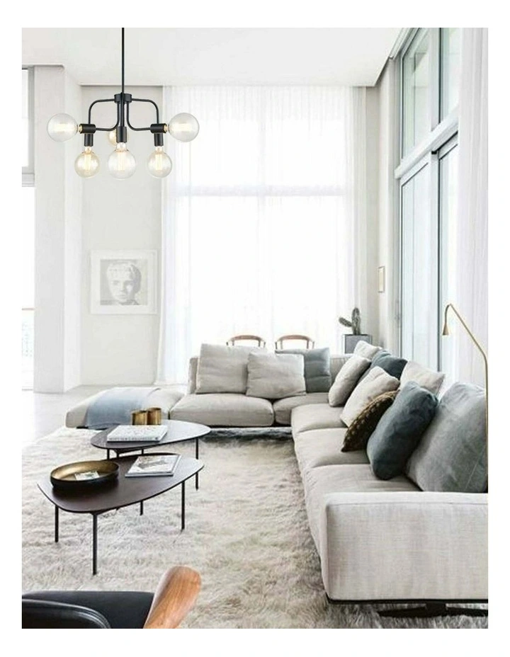 Hexa Interior Modern Abstract Pendant Lights - 6 Lamps image 3