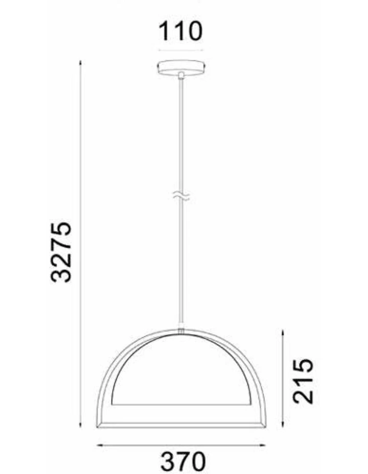 Swing Dome With Wood Frame Pendant Lights image 2