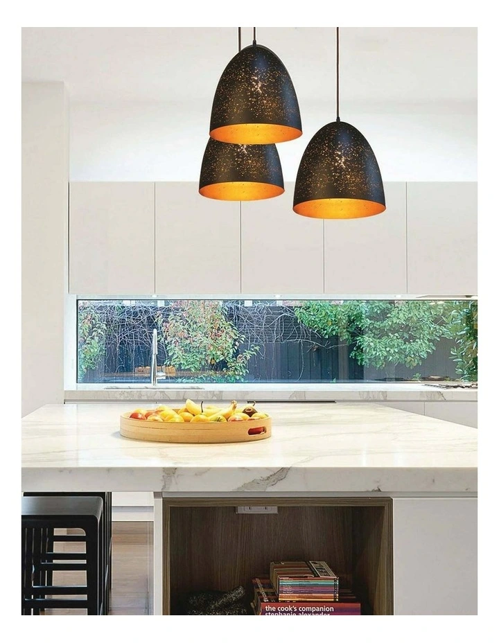 Celeste Bohemian Rustic Ellipse Shape Pendant Light image 3