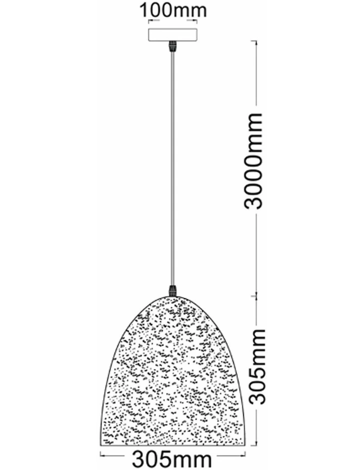 Celeste Bohemian Rustic Ellipse Shape Pendant Light image 5