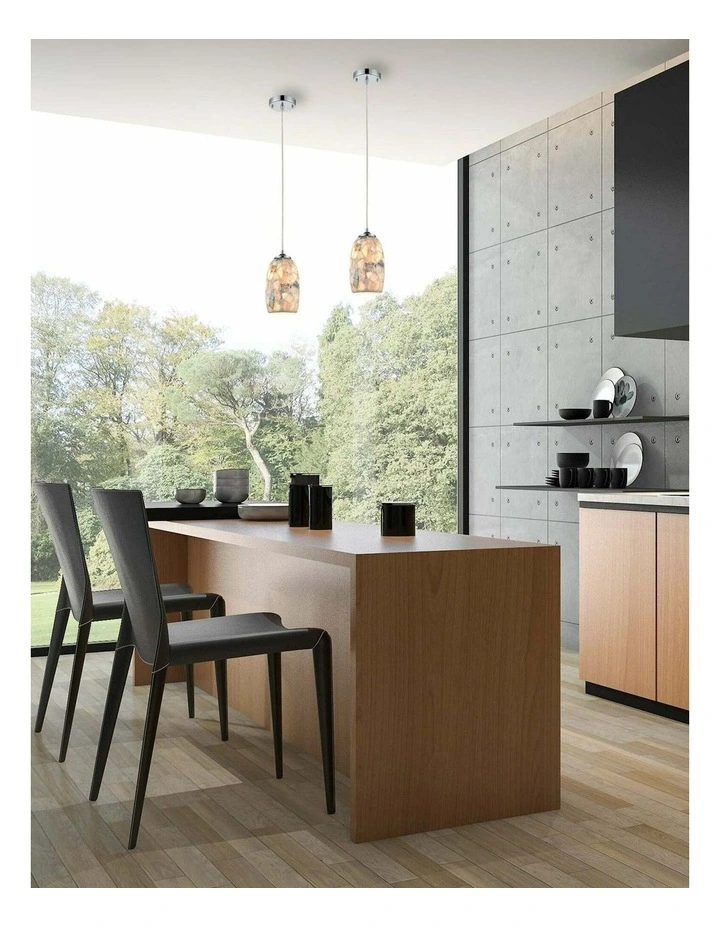 Glaze Stone Mosaic Hand Blown Glass Pendant Lights image 2