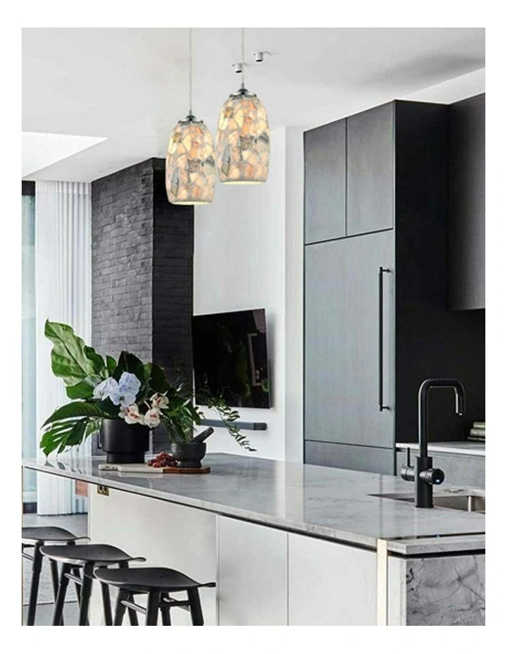Glaze Stone Mosaic Hand Blown Glass Pendant Lights image 3