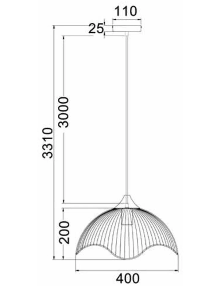 Spiaggia Dome Shape & Wavy Edge Pendant Lights image 3