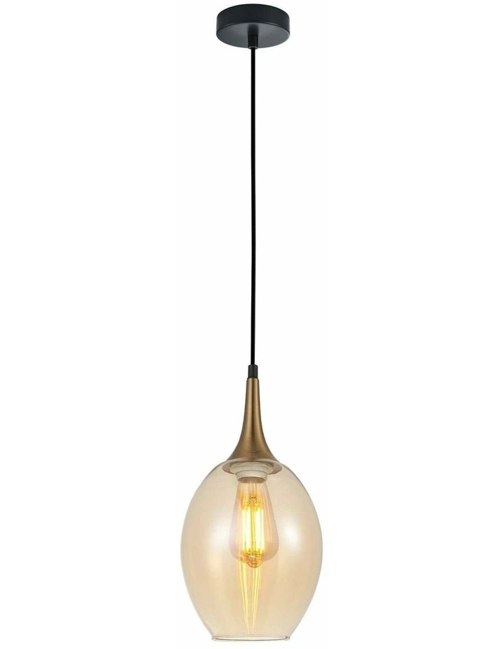 Brote Retro Interior Bronze Wine Glass Shape Pendant Lights image 1