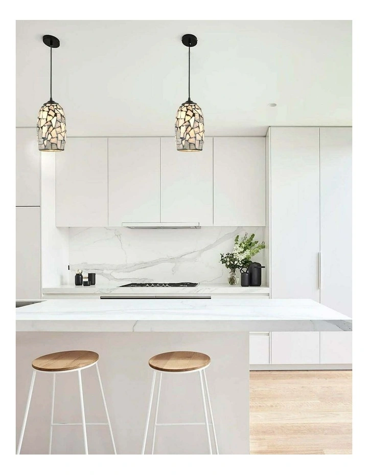 Glaze Stone Mosaic Hand Blown Glass Pendant Lights image 2