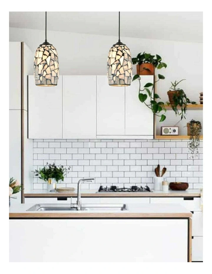 Glaze Stone Mosaic Hand Blown Glass Pendant Lights image 3