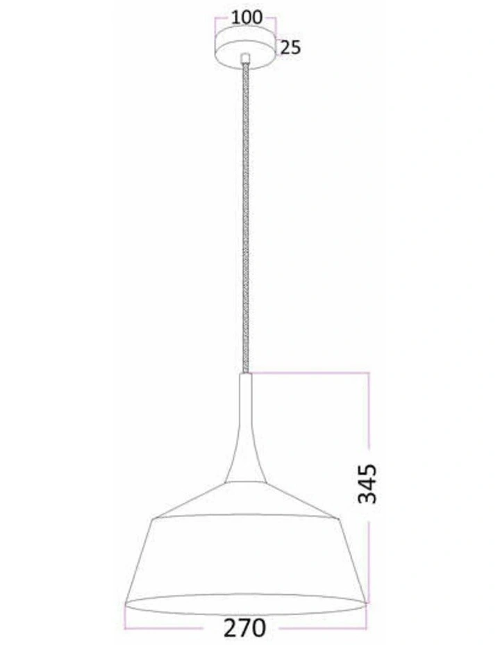Nordic Modern Scandinavian Small Dome Shape Steel & Wood Pendant Lights image 2