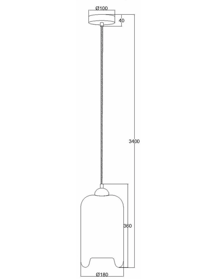 Mason Modern Retro Oblong Glass Pendant Lights image 3