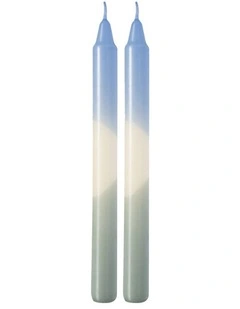 Like Home Taper Candle Ice, Sage 2pcs