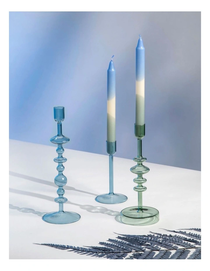Like Home Taper Candle Ice, Sage 2pcs image 2