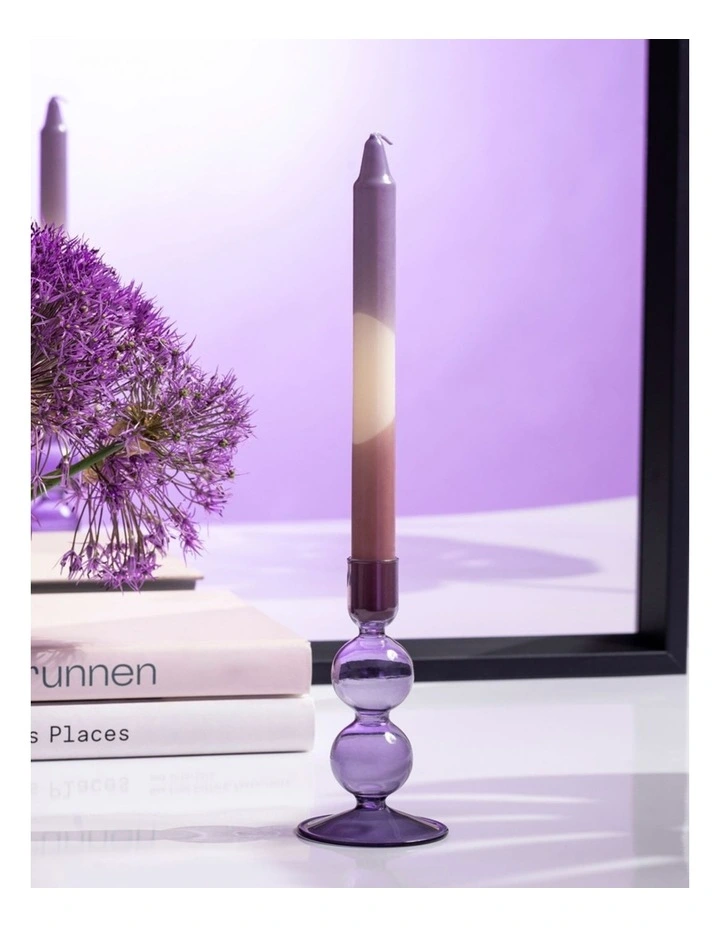 Like Home Taper Candle Ice, Grape 2pcs image 2