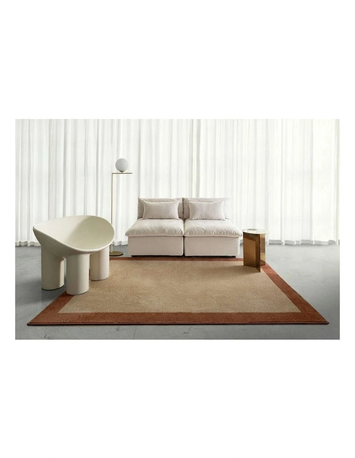 LOOPSIE MALLORCA TERRACOTTA AND TAUPE JUTE BLEND RUG image 6