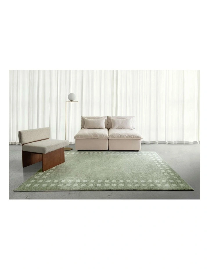 LOOPSIE POSITANO SAGE AND CREAM JUTE BLEND RUG image 6