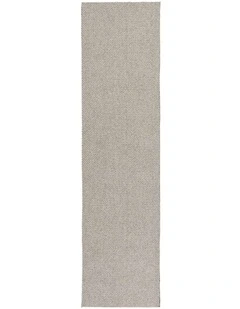 LOOPSIE TULA BEIGE GREY TEXTURED RUNNER RUG