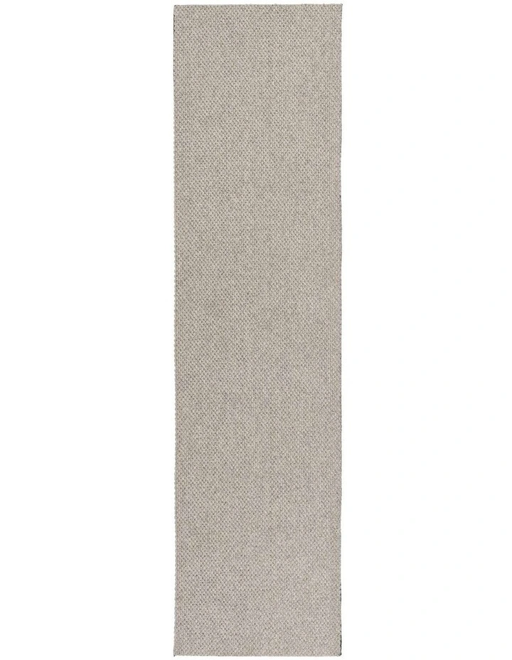 LOOPSIE TULA BEIGE GREY TEXTURED RUNNER RUG image 1