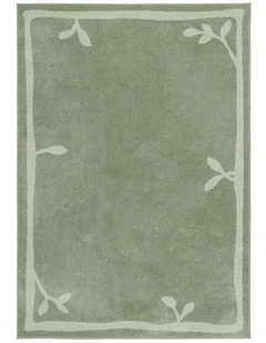 LOOPSIE NAXOS GREEN AND SAGE JUTE BLEND RUG