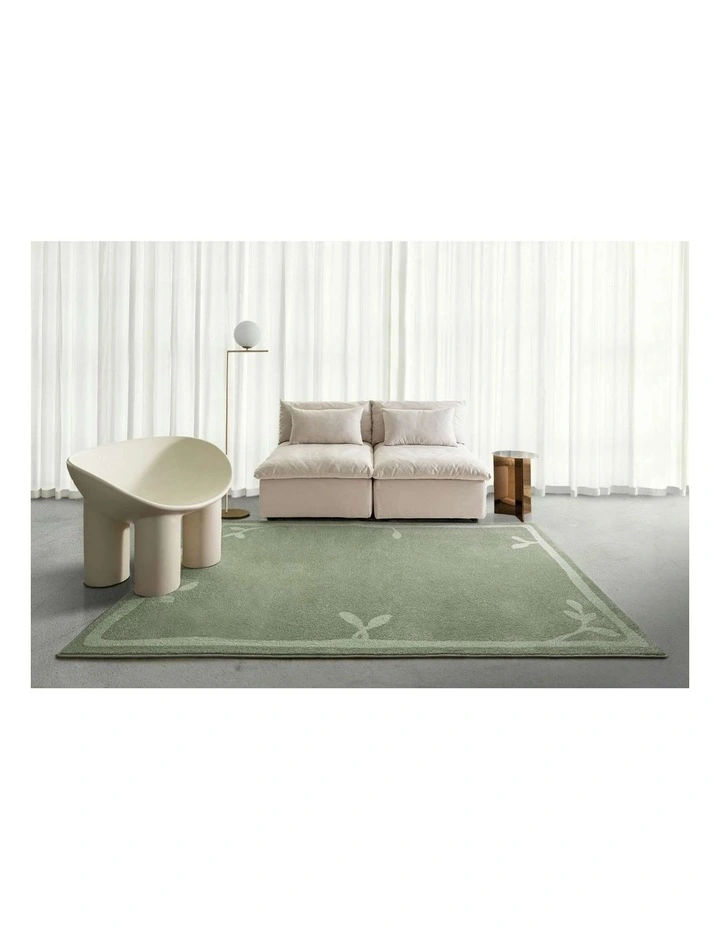 LOOPSIE NAXOS GREEN AND SAGE JUTE BLEND RUG image 6