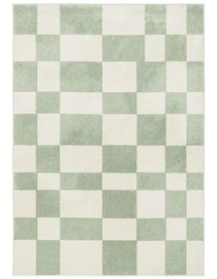 LOOPSIE TAMBORA MINT GREEN AND CREAM JUTE BLEND RUG