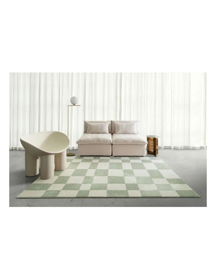 LOOPSIE TAMBORA MINT GREEN AND CREAM JUTE BLEND RUG image 6