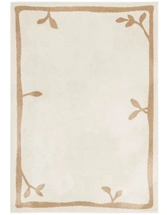 LOOPSIE ATITLAN CREAM AND TAUPE JUTE BLEND RUG