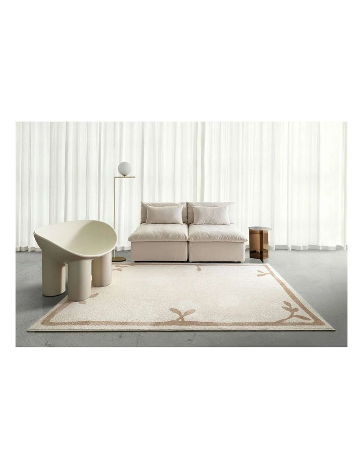 LOOPSIE ATITLAN CREAM AND TAUPE JUTE BLEND RUG image 6
