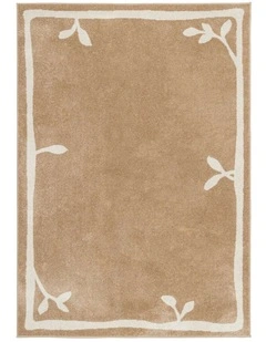 LOOPSIE INARI TAUPE AND CREAM JUTE BLEND RUG
