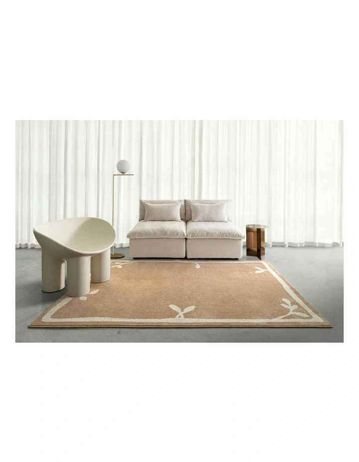 LOOPSIE INARI TAUPE AND CREAM JUTE BLEND RUG image 6