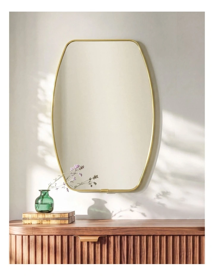 Sherwood Rowan Wall Mirror 30x40cm in Brass image 1