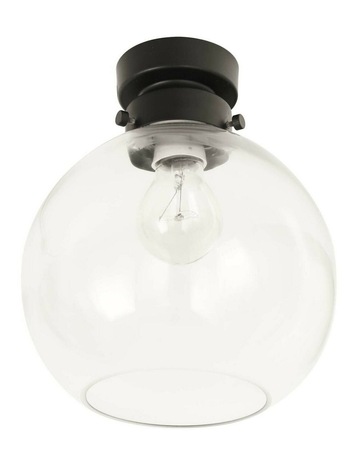 Clear Glass & Black Batten colour