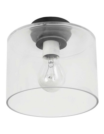 Clear Glass & Black Batten colour