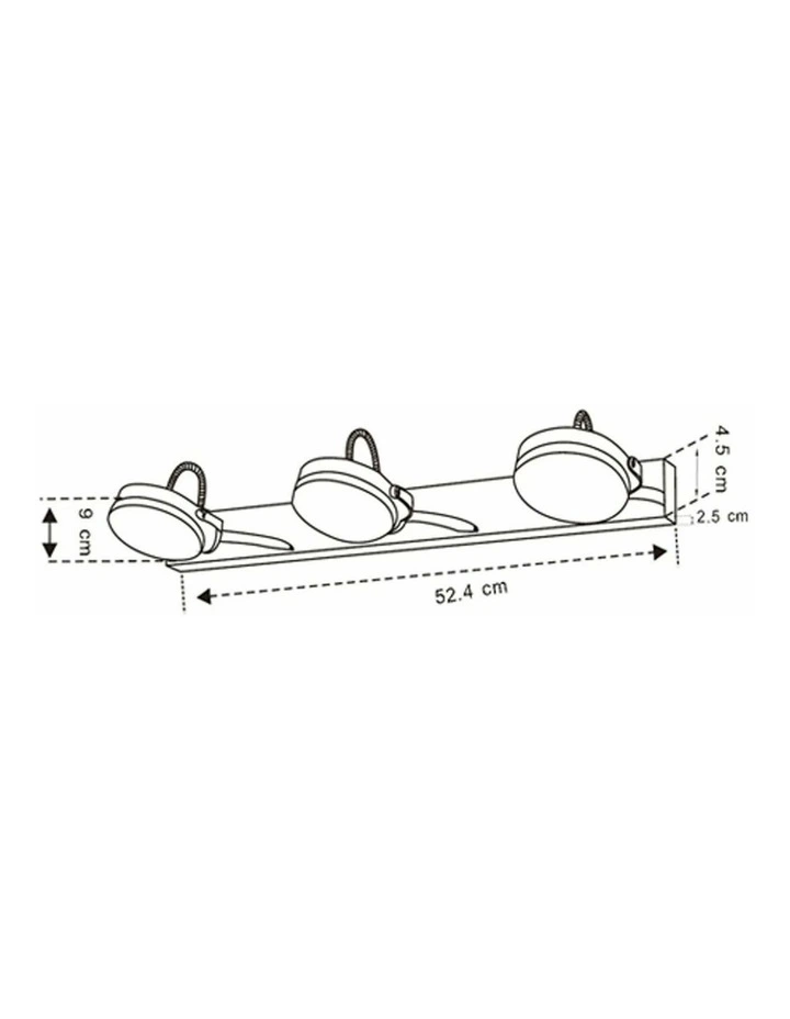 Seattle City Series LED Interior Adjustable Long Bar Chrome Wall Light image 3
